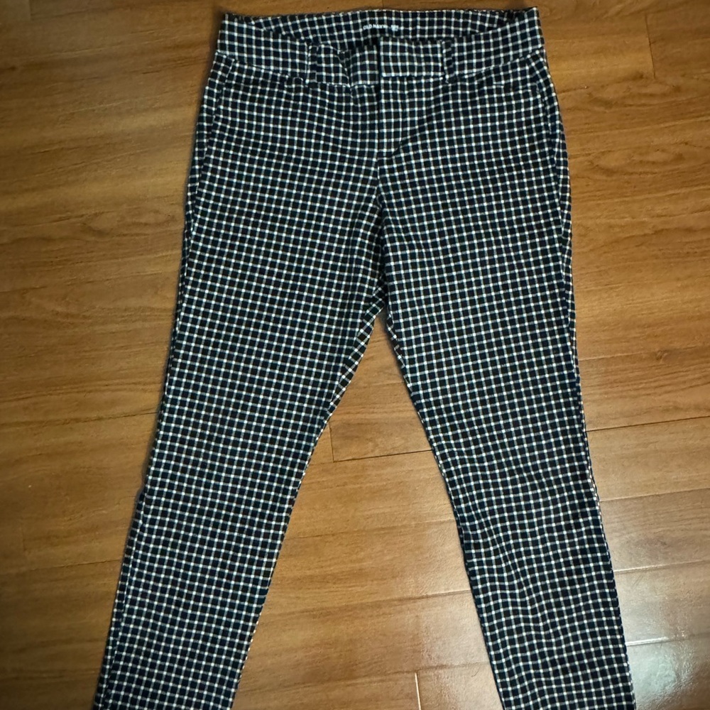 Checkered Black and White Pants